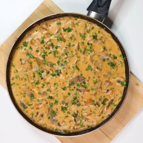 simple creamy mushroom sauce