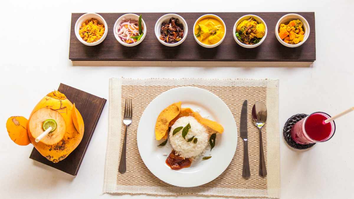 sri landans curry and rice as national dish