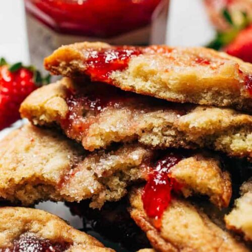 strawberry sugar cookies stacked 683x1024 1
