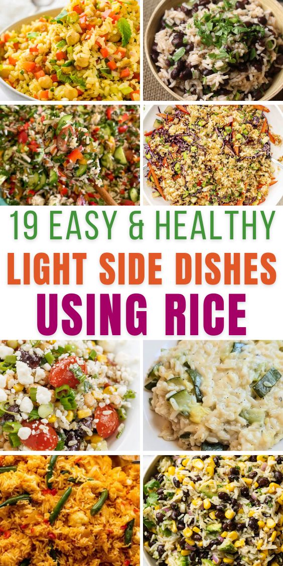 summer Side Dishes with rice