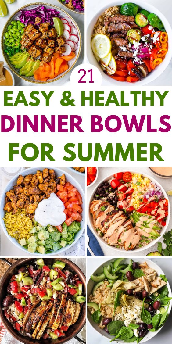 summer dinner bowl recipes