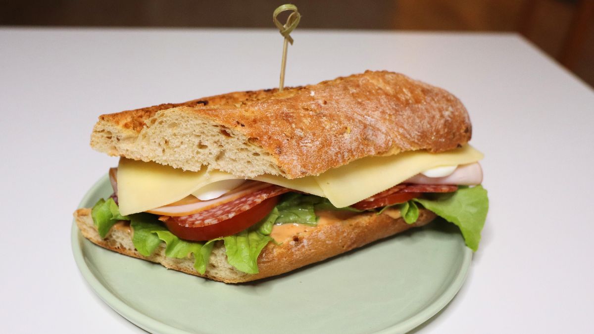 turkey and salami sandwich