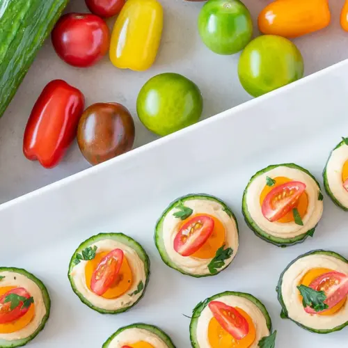 vegan cucumber hummus bites 3