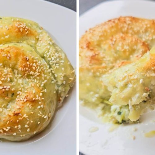 viral rice paper zucchini spanakopita